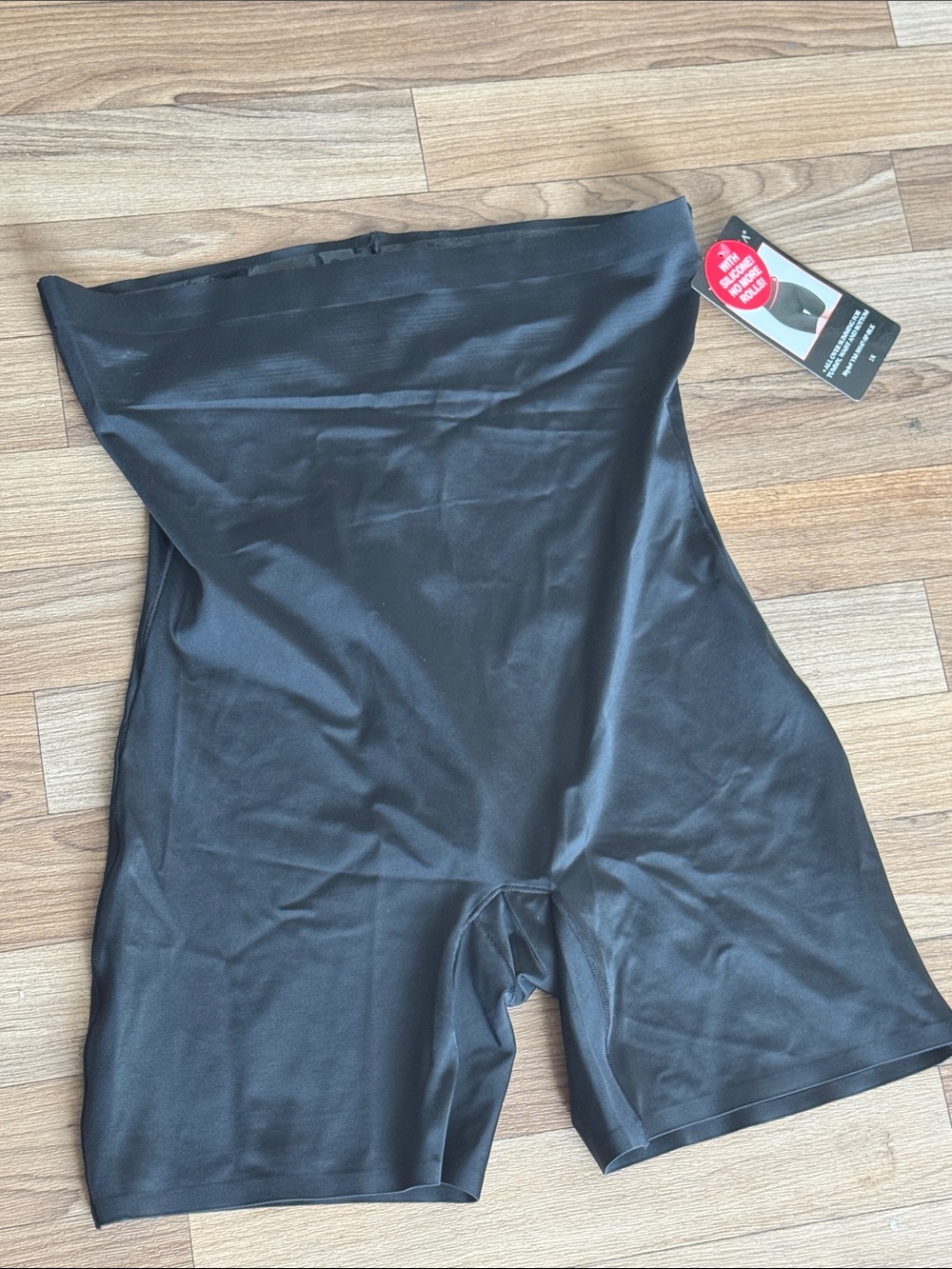 Youmita Black High-Waist Shaping Shorts